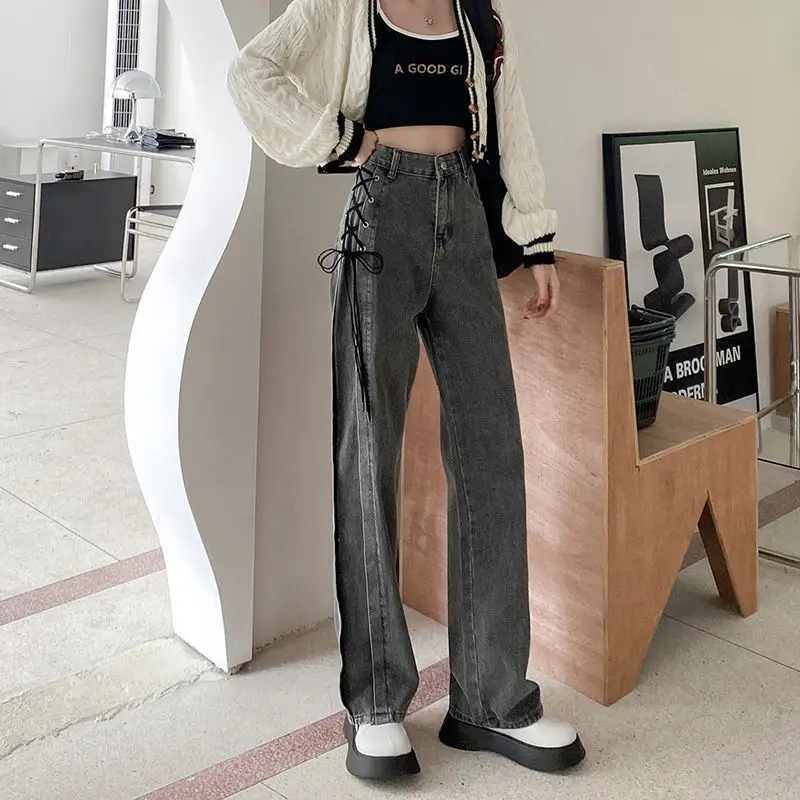 BTFG Autumn New Jeans Women's Design Sense Fashion Loose Wide Legs Versatile Trend High Waist Slim Straight High Quality Jeans
BTFG Autumn New Jeans Women's Design Sense Fashion Loose Wide Legs Versatile Trend High Waist Slim Straight High Quality Jeans