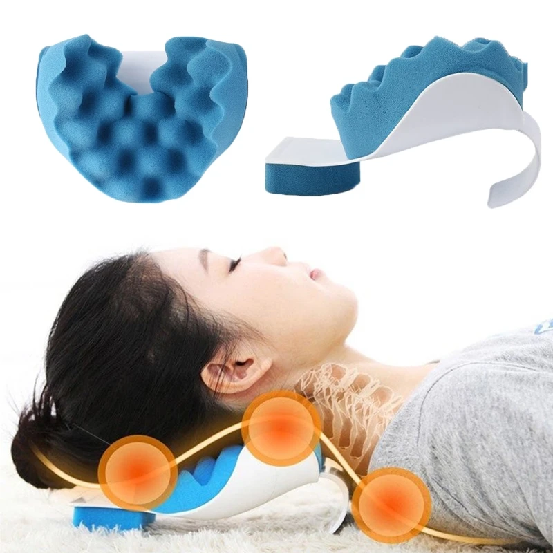 Head Neck Blue Massage Pillow For Relaxer Shoulder Muscle Portable Travel Cervical Spine Theraputic Support Soft Sponge Pillows
Head Neck Blue Massage Pillow For Relaxer Shoulder Muscle Portable Travel Cervical Spine Theraputic Support Soft Sponge Pillows