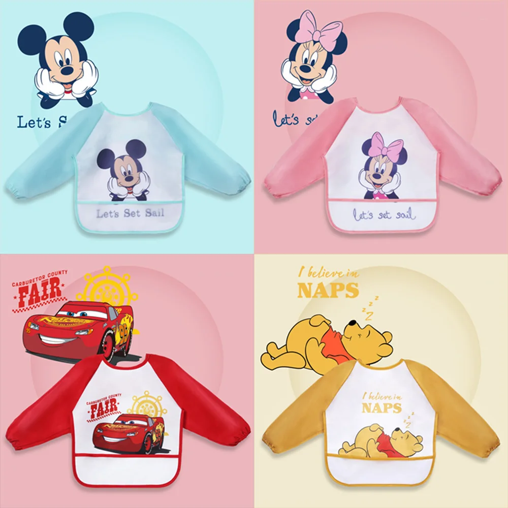 Disney Kawaii Baby Long Sleeve Apron Waterproof Toddler Cloth Minnie Girl Bibs Kids Burp Cloth Feeding Bib with Pocket
Disney Kawaii Baby Long Sleeve Apron Waterproof Toddler Cloth Minnie Girl Bibs Kids Burp Cloth Feeding Bib with Pocket