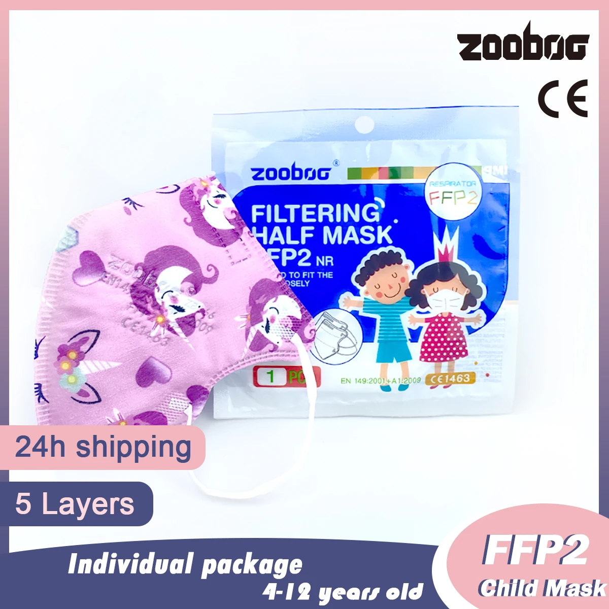Mascarillas FFP2 Children Face Mask KN95 Pink Unicorn 5 Layer Dust-proof Breathable Kid Mask Boy Girl Protective Kid Mask
Mascarillas FFP2 Children Face Mask KN95 Pink Unicorn 5 Layer Dust-proof Breathable Kid Mask Boy Girl Protective Kid Mask