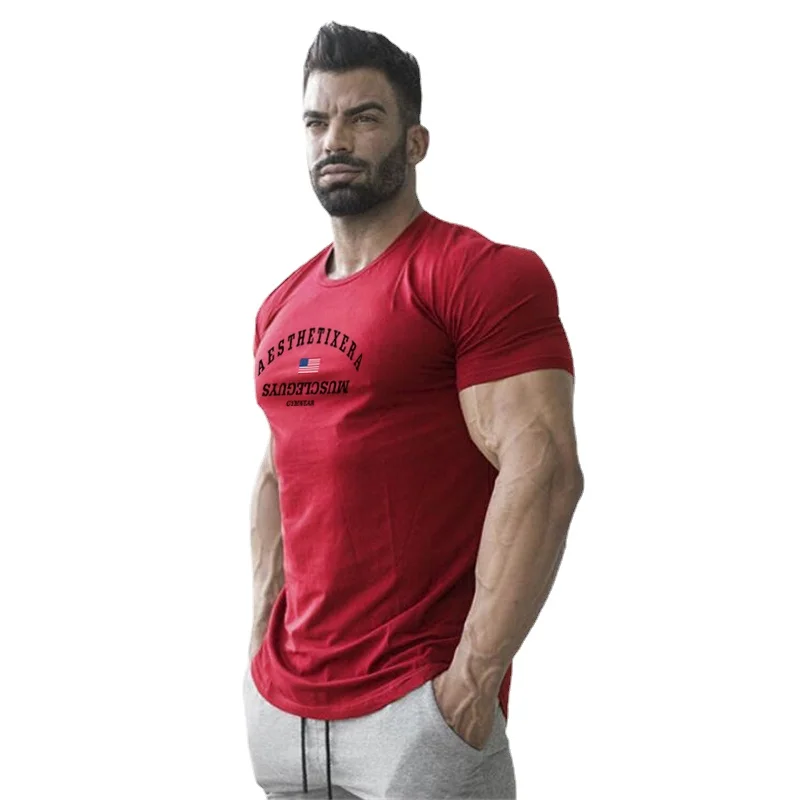 Mens Fitness Bodybuilding Workout Slim Fit Summer Fashion Breathable Cotton Gym Sports Graphic T Shirts M-2XL
Mens Fitness Bodybuilding Workout Slim Fit Summer Fashion Breathable Cotton Gym Sports Graphic T Shirts M-2XL