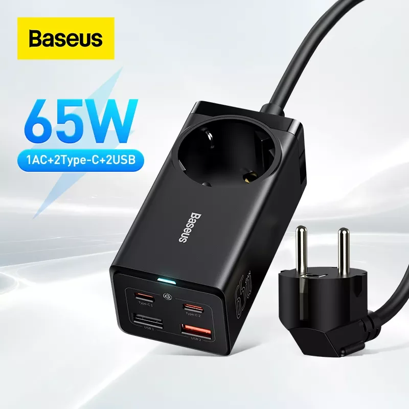 NEW2023 Baseus 65W GaN Charger Power Strip 4 ports Fast Desktop Adapter Fast Charging Station For iphone 13 12 Pro Max Xiaomi Sa
NEW2023 Baseus 65W GaN Charger Power Strip 4 ports Fast Desktop Adapter Fast Charging Station For iphone 13 12 Pro Max Xiaomi Sa