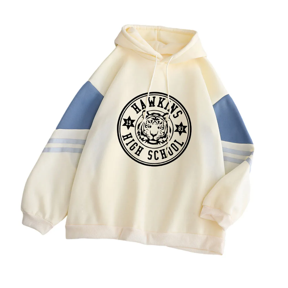 Hoodies Women Stranger Things HAW KINS HIGH SCHOOL Pullover Loose Fleece Spell Color Tops Harajuku y2k Hooded Sweatshirt Clothes
Hoodies Women Stranger Things HAW KINS HIGH SCHOOL Pullover Loose Fleece Spell Color Tops Harajuku y2k Hooded Sweatshirt Clothes