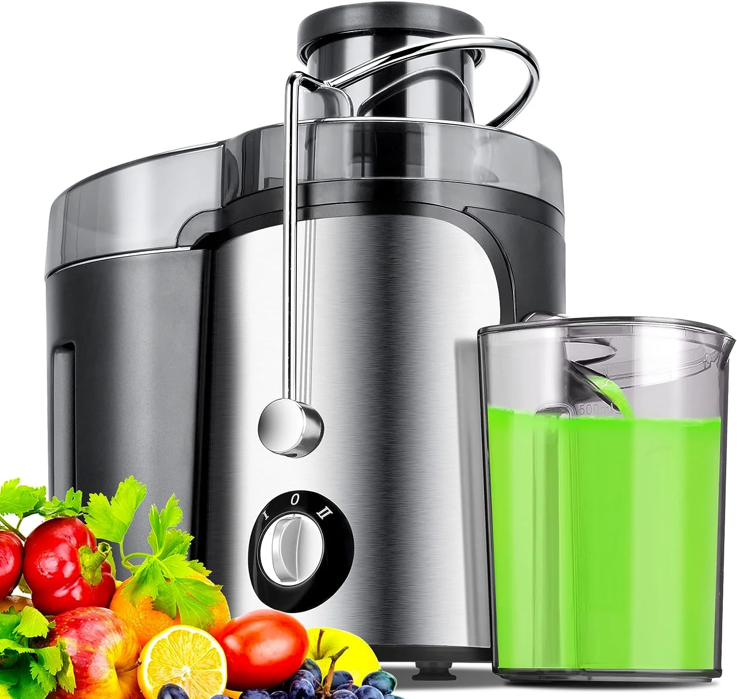 machine, 600w Juicer with Wide Chute for the Whole Fruit, Juicer Extractor 2 Speed Setting Easy to Clean Anti-Drip Function Cent
machine, 600w Juicer with Wide Chute for the Whole Fruit, Juicer Extractor 2 Speed Setting Easy to Clean Anti-Drip Function Cent