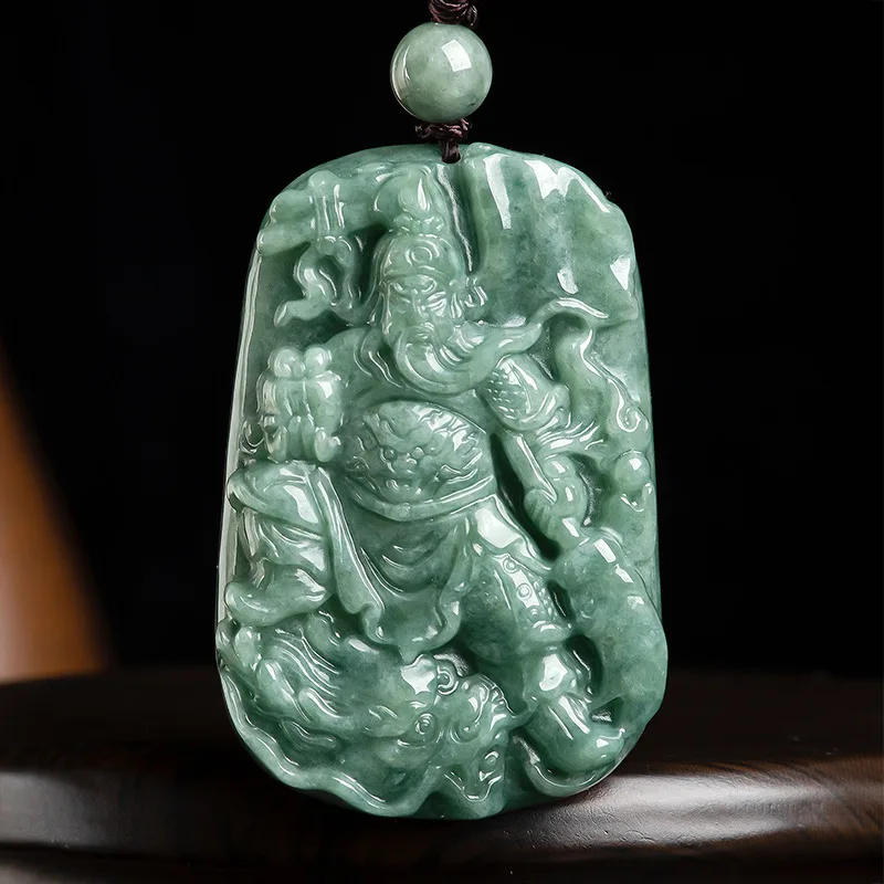 Maichuang/Jade Guan Gong yi Bo Yun tian Emerald Necklace Pendant Fashion Jewelry Accessories Men Women Couple luck Gift Amulet
Maichuang/Jade Guan Gong yi Bo Yun tian Emerald Necklace Pendant Fashion Jewelry Accessories Men Women Couple luck Gift Amulet
