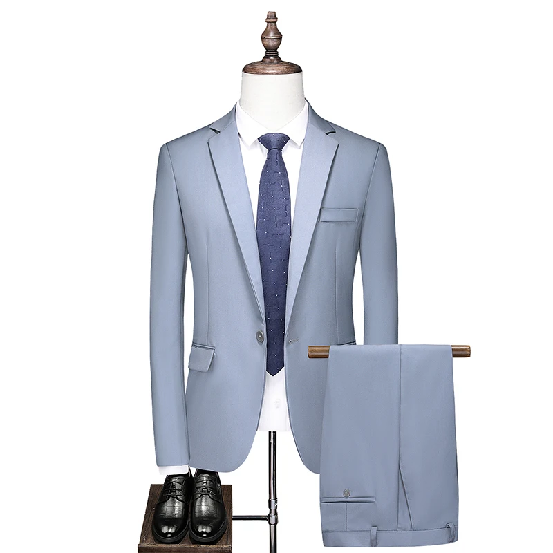 2022 Men Autumn Wedding Party Jacket Trousers Set Male Blazers Coat Pants Fashion Slim Fit Suits 2 Pieces Large Size 5XL 6XL
2022 Men Autumn Wedding Party Jacket Trousers Set Male Blazers Coat Pants Fashion Slim Fit Suits 2 Pieces Large Size 5XL 6XL