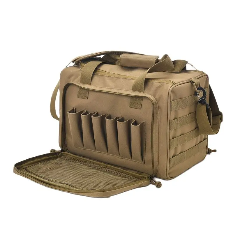 Hunting Accessories Tools Sling Bag Camping Tactical Range Bag Molle System 600D Waterproof Gun Shooting Pistol Case Pack
Hunting Accessories Tools Sling Bag Camping Tactical Range Bag Molle System 600D Waterproof Gun Shooting Pistol Case Pack