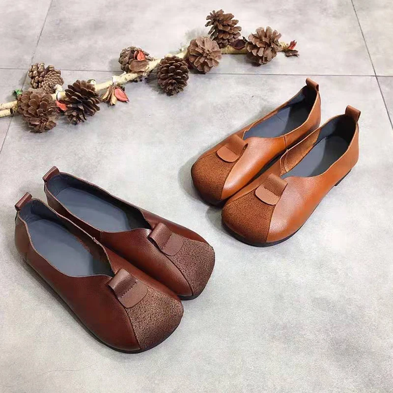 Leather Women's Shoes Soft Round Toe Female Footwear Shallow Mouth Casual Sneaker Genuine Leather Dress New Retro Lace-Up Solid
Leather Women's Shoes Soft Round Toe Female Footwear Shallow Mouth Casual Sneaker Genuine Leather Dress New Retro Lace-Up Solid
