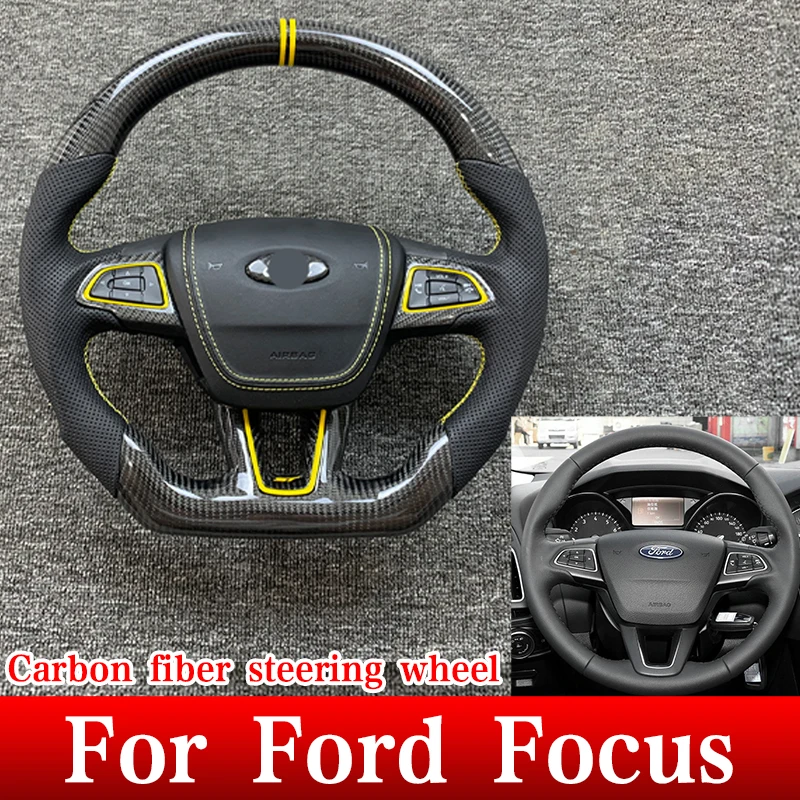 Автомобильное рулевое колесо из углеродного волокна для Ford 2014, 2015, 2016, 2017, 2018 Focus MK3, рулевое колесо из углеродного волокна
Автомобильное рулевое колесо из углеродного волокна для Ford 2014, 2015, 2016, 2017, 2018 Focus MK3, рулевое колесо из углеродного волокна