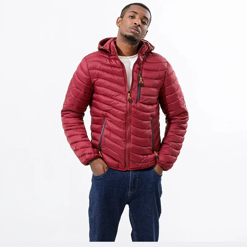 Autumn and winter men's cotton jacket zipper casual warm light coat with hooded can be detachable large size
Autumn and winter men's cotton jacket zipper casual warm light coat with hooded can be detachable large size