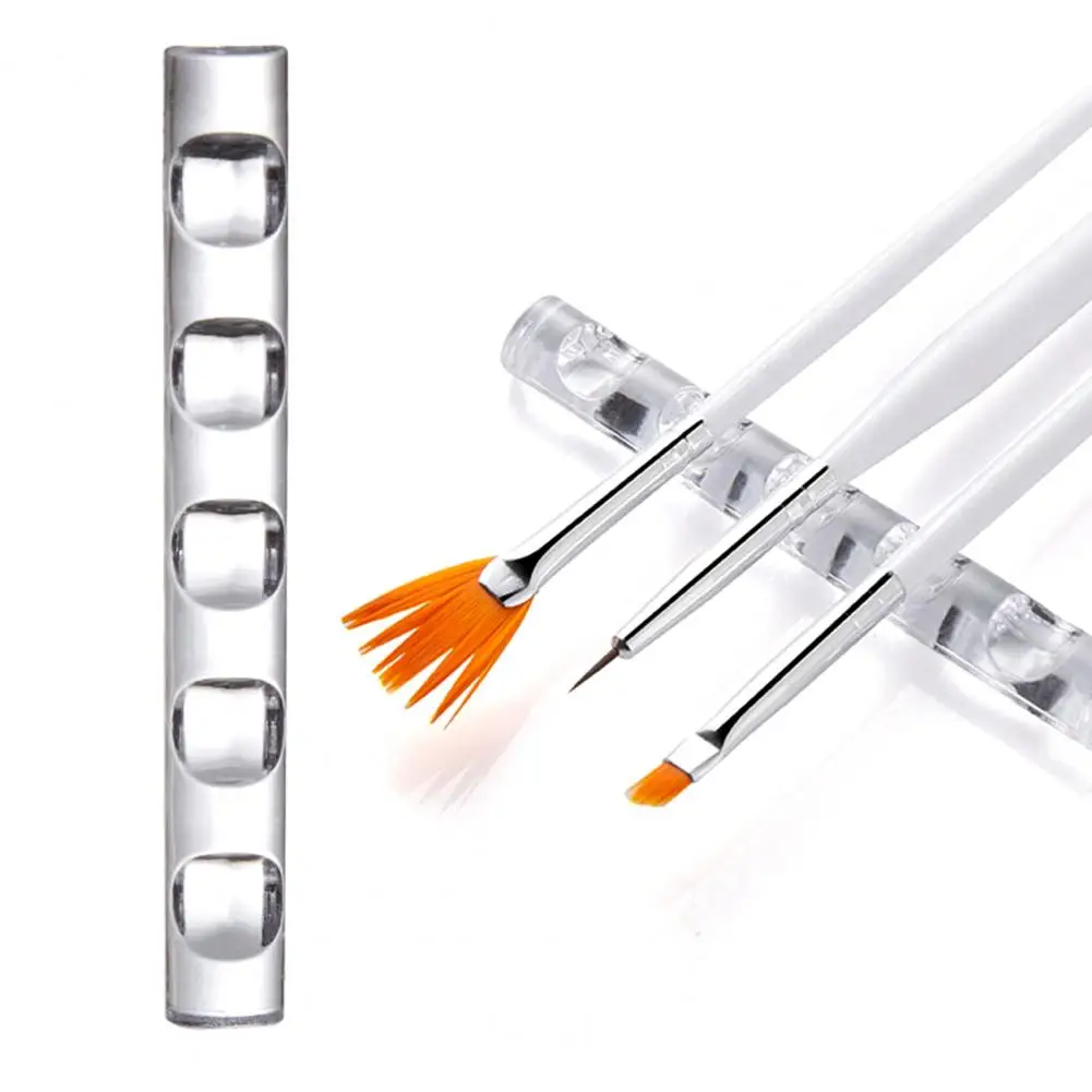 2 шт., держатель для ручек для ногтей, 5 ячеек 
2 шт., держатель для ручек для ногтей, 5 ячеек