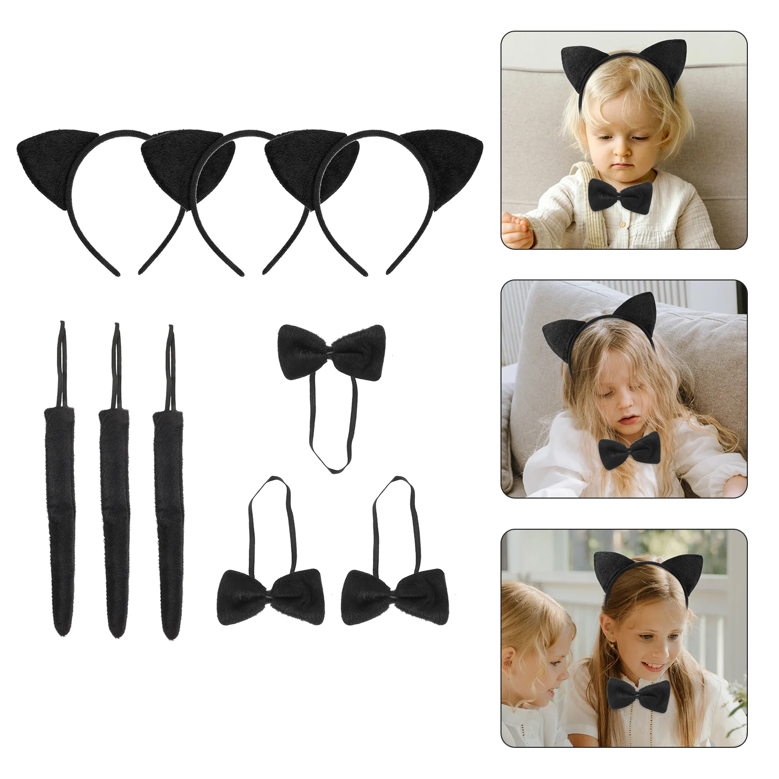 3 Sets Cartoon Headband Animal Performance Prop Kids Womens Black Suit Party Cosplay Costume 3D Halloween Costumes Adults
3 Sets Cartoon Headband Animal Performance Prop Kids Womens Black Suit Party Cosplay Costume 3D Halloween Costumes Adults