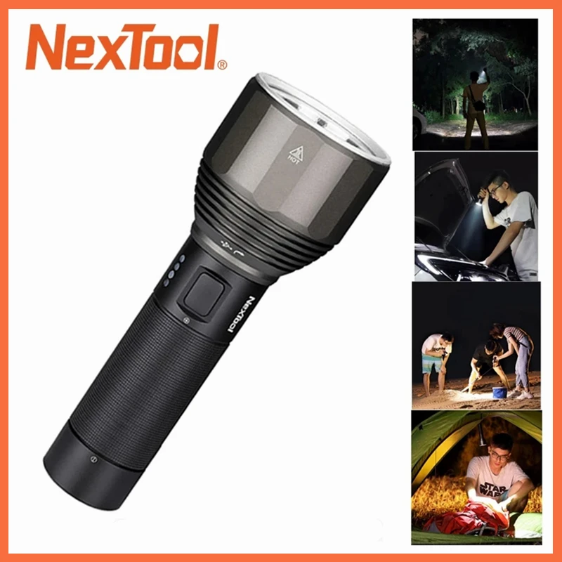 XIAOMI Nextool 2000LM Type-C Rechargeable Flashlight 5 Modes IPX7 Waterproof LED Light Seaching Torch For Camping Outdoor Tool
XIAOMI Nextool 2000LM Type-C Rechargeable Flashlight 5 Modes IPX7 Waterproof LED Light Seaching Torch For Camping Outdoor Tool