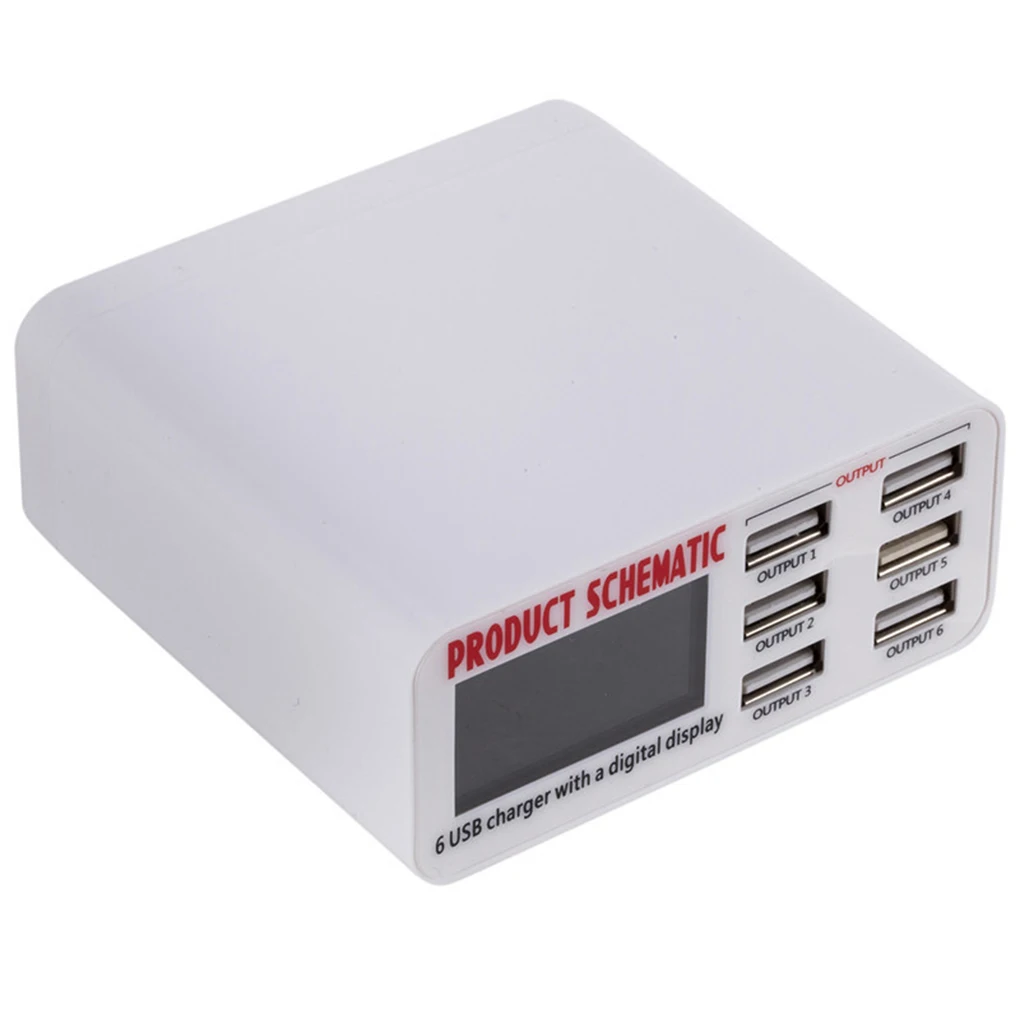 Smart 6 Ports Phone Charger Multifunctional Portable Cellphone Charging Station Automatic Detection Chargers Accessories
Smart 6 Ports Phone Charger Multifunctional Portable Cellphone Charging Station Automatic Detection Chargers Accessories