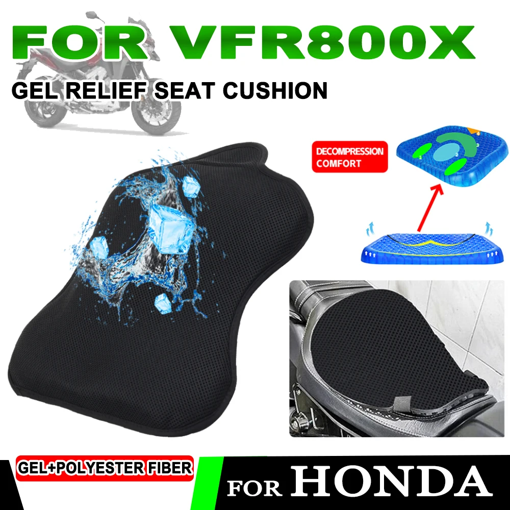 Motorcycle Breathable Pressffre Relief Gel Seat Cushion Cover FOR Honda VFR800X VFR 800X VFR 800 X Crossrunner Accessories
Motorcycle Breathable Pressffre Relief Gel Seat Cushion Cover FOR Honda VFR800X VFR 800X VFR 800 X Crossrunner Accessories