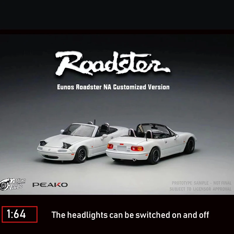 Модель автомобиля Peako 1:64, модель модели автомобиля, Eunos Roadster, сборка Miata, коллекция литой подвижной машины
Модель автомобиля Peako 1:64, модель модели автомобиля, Eunos Roadster, сборка Miata, коллекция литой подвижной машины