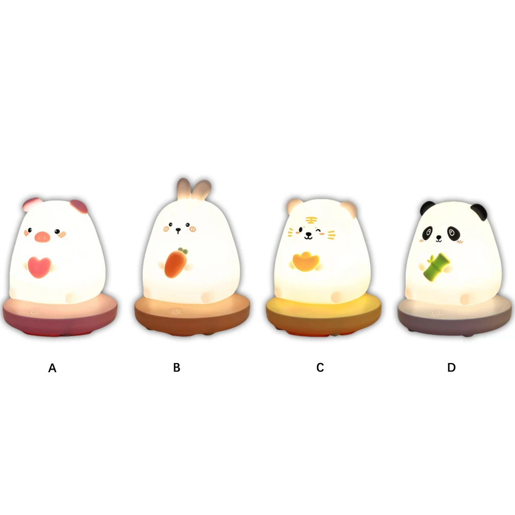 ABS Silicone Atmospheres Light Cute Cartoon Animal Shape Rechargeable USB Charging 3 Gear Adjustable Sleeping Night Lamp
ABS Silicone Atmospheres Light Cute Cartoon Animal Shape Rechargeable USB Charging 3 Gear Adjustable Sleeping Night Lamp