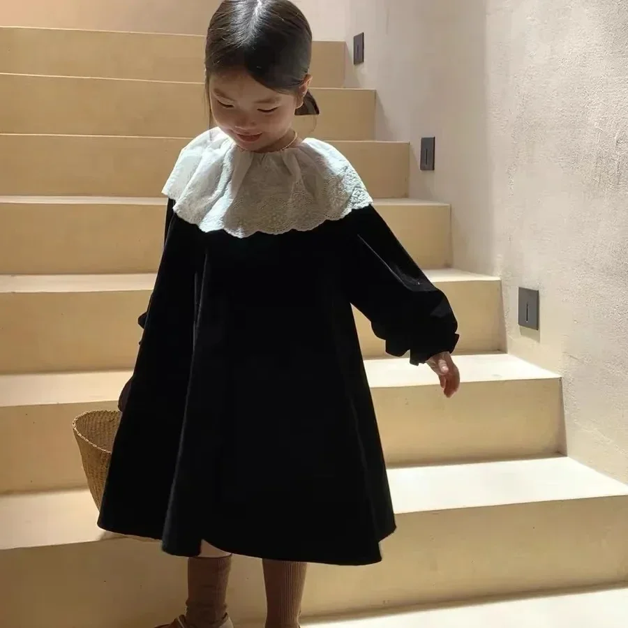2023 Autumn Toddler Baby Long Sleeve Dress Children Big Collar Cute Full Dresses for Girls Velvet Winter Dress Kids Outfits 6 8
2023 Autumn Toddler Baby Long Sleeve Dress Children Big Collar Cute Full Dresses for Girls Velvet Winter Dress Kids Outfits 6 8