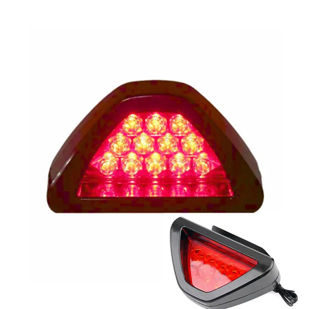 Universal DC 12V Vehicle Triangle 12 LED Rear Stop Tail Third Brake Light with Red Lens
Universal DC 12V Vehicle Triangle 12 LED Rear Stop Tail Third Brake Light with Red Lens