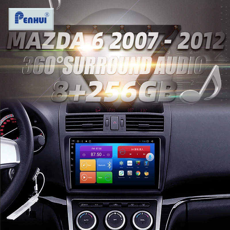 HIFI для Mazda 6 2007 - 2012 автомобильный радиоприемник, мультимедийный видеоплеер, навигатор GPS Android, двойной din
HIFI для Mazda 6 2007 - 2012 автомобильный радиоприемник, мультимедийный видеоплеер, навигатор GPS Android, двойной din