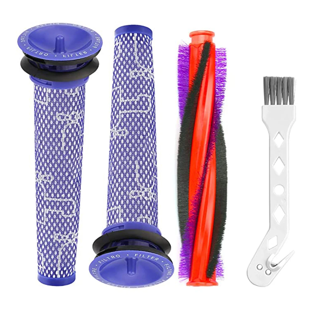 185mm Roller Brush Bar & 2xFilter & Cleaning Brush For Dyson V6 DC58 DC59 SV03 Vacuum Cleaner Parts 963830-01
185mm Roller Brush Bar & 2xFilter & Cleaning Brush For Dyson V6 DC58 DC59 SV03 Vacuum Cleaner Parts 963830-01