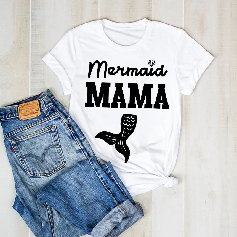 Women Print Lady Mom Mermaid Mama Mom Life Mother Graphic T Ladies Clothes Tee Female Top Tshirt Womens Shirt Clothing T-shirt
Women Print Lady Mom Mermaid Mama Mom Life Mother Graphic T Ladies Clothes Tee Female Top Tshirt Womens Shirt Clothing T-shirt