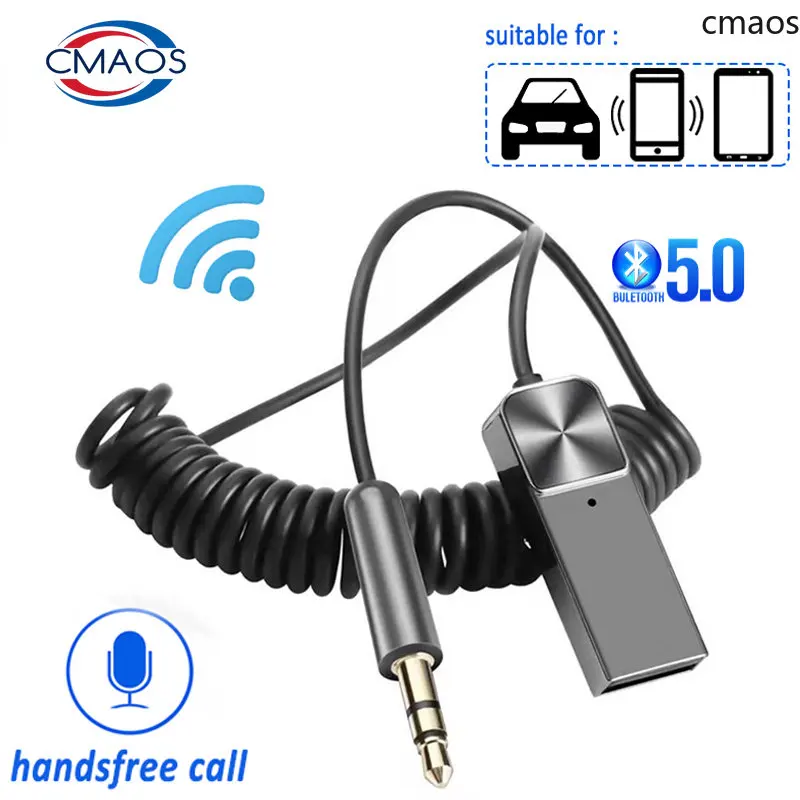 Bluetooth Aux Adapter Wireless Car Receiver Dongle USB to 3.5mm Jack Audio Music Mic Handsfree Auto Speaker Transmitter Cable
Bluetooth Aux Adapter Wireless Car Receiver Dongle USB to 3.5mm Jack Audio Music Mic Handsfree Auto Speaker Transmitter Cable