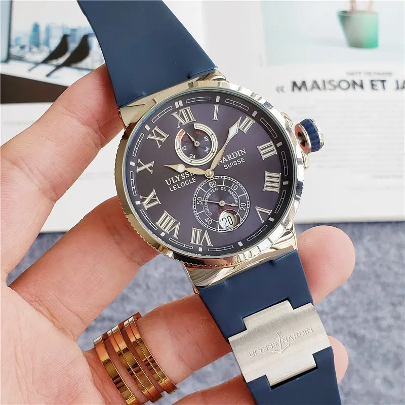 Men's Luxury Automatic Mechanical Ocean MARINE Watch - Kinetic Energy Display, Blue Dial, Ulysse Clasp
Men's Luxury Automatic Mechanical Ocean MARINE Watch - Kinetic Energy Display, Blue Dial, Ulysse Clasp