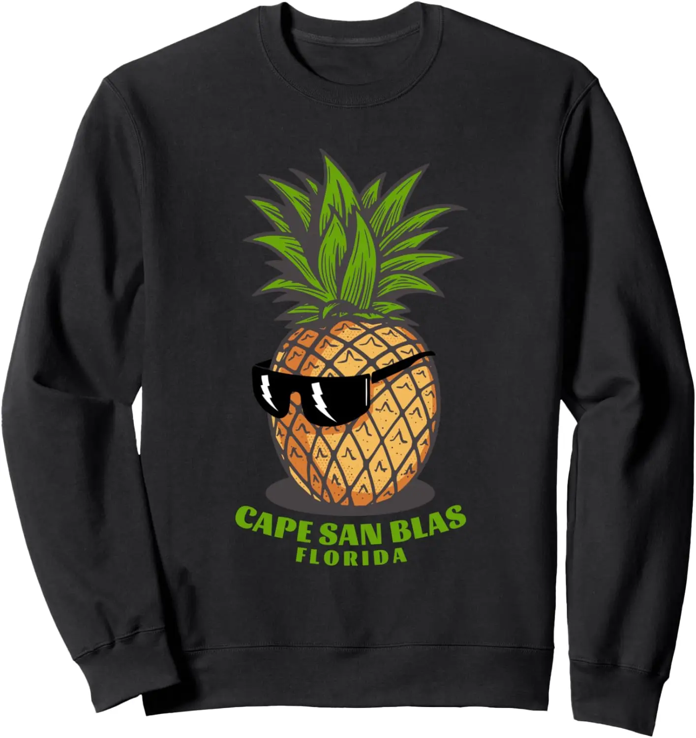 Толстовка для солнцезащитных очков I Love Cape San Blas Florida FL с милым ананасом