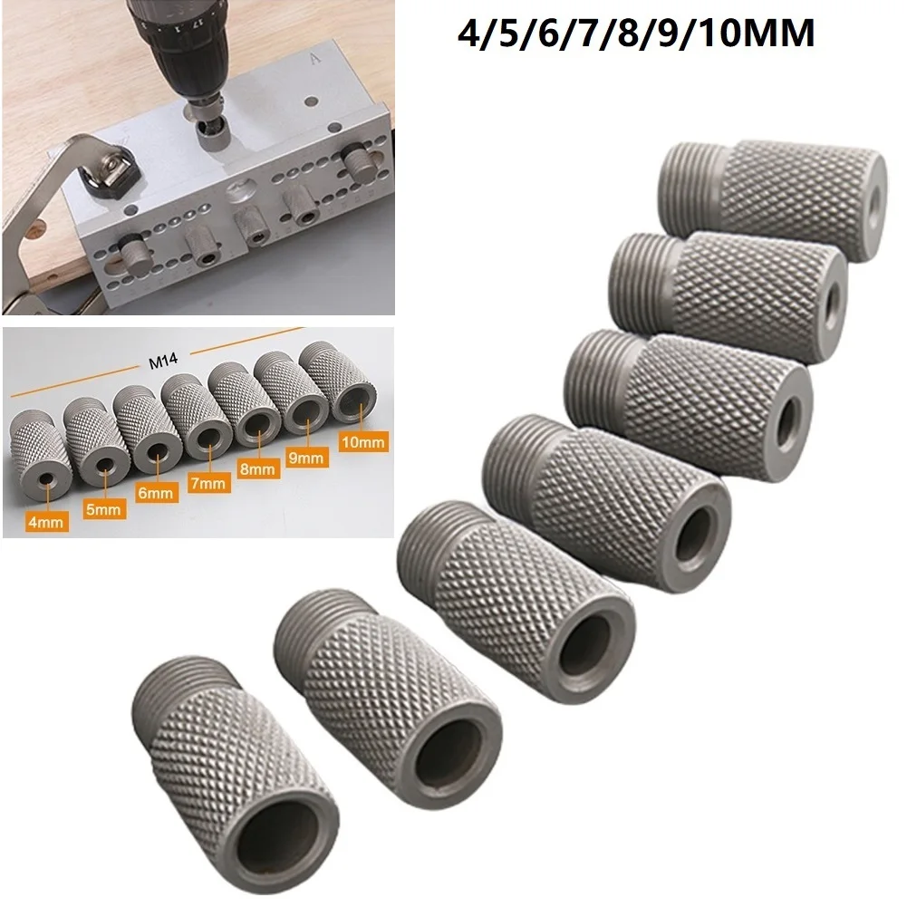 1PC 4-10mm Drill Sleeve Bushing M14 Log Tenon Punch Locator Woodworking Aluminum Alloy Pocket Jig Locator Drilling Guide
1PC 4-10mm Drill Sleeve Bushing M14 Log Tenon Punch Locator Woodworking Aluminum Alloy Pocket Jig Locator Drilling Guide