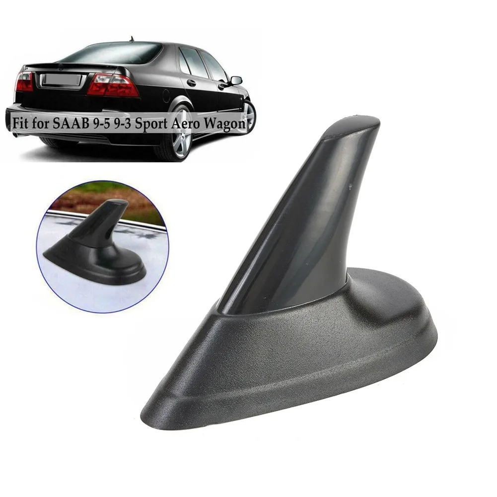 

1PCS Fin Aerials Dummy Antenna Black Look For AERO SAAB 9-3 9-5 93/95 Durable Waterproof FM/AM Connection Cable Vehicle Antenna