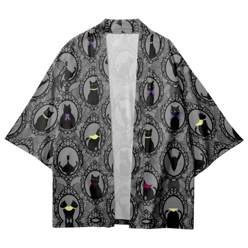 Fashion Casual Streetwear Cute Cat Print Traditional Haori Women Men Japanese Style Clothing Male Female Cosplay Cardigan Kimono
Fashion Casual Streetwear Cute Cat Print Traditional Haori Women Men Japanese Style Clothing Male Female Cosplay Cardigan Kimono