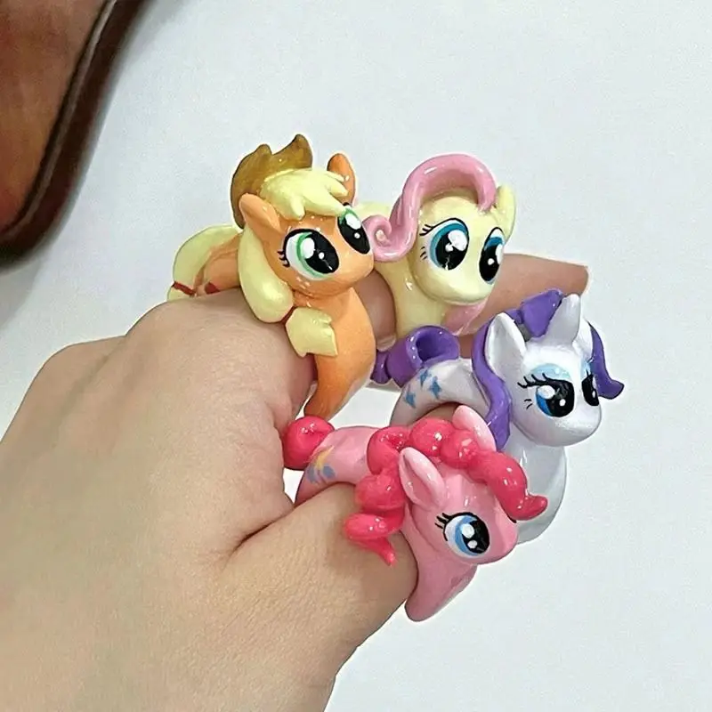 Кольцо My Little Pony с глазурью мультяшное анимационное детское милое креативное