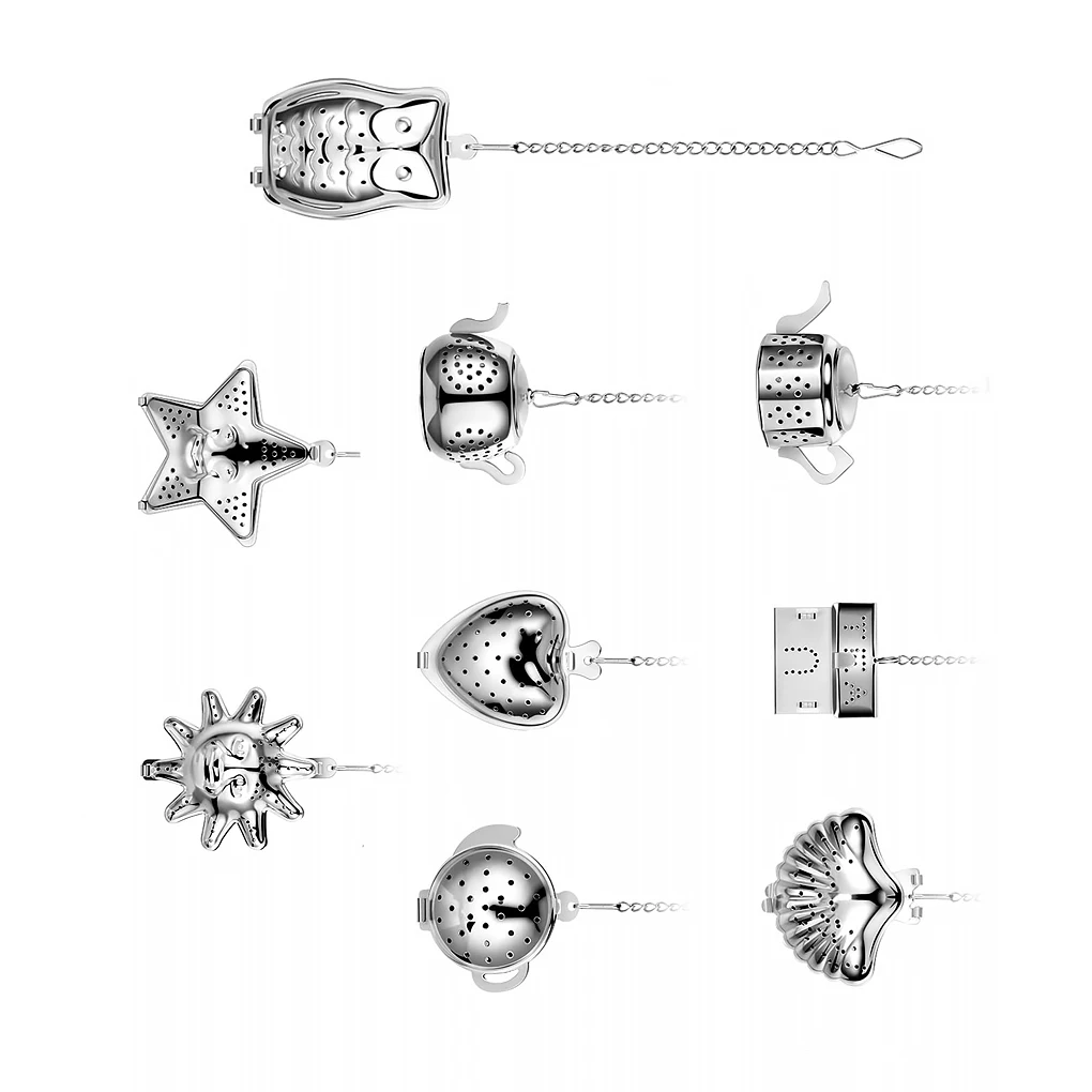 Набор из 9 многофункциональных чайных фильтров из нержавеющей стали с прочным крючком
Набор из 9 многофункциональных чайных фильтров из нержавеющей стали с прочным крючком