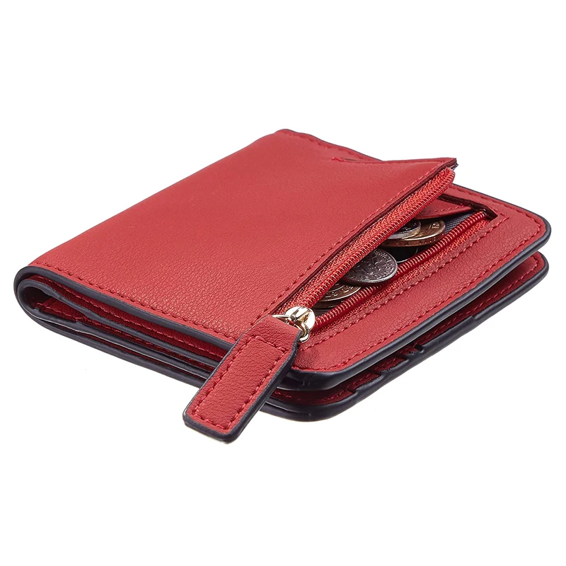 Small Bifold Wallet for Women High Quality Leather Pocket Zipper Ladies Mini Coin Purse Credit Card Holder with ID Window
Small Bifold Wallet for Women High Quality Leather Pocket Zipper Ladies Mini Coin Purse Credit Card Holder with ID Window