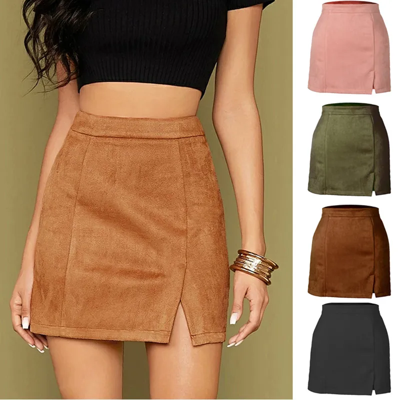 Autumn and Winter New Women Fashion Vintage High Waist Zipper Skirt Suede Wrap Hip Sexy Skirt A Word Solid Color Skirt Women
Autumn and Winter New Women Fashion Vintage High Waist Zipper Skirt Suede Wrap Hip Sexy Skirt A Word Solid Color Skirt Women