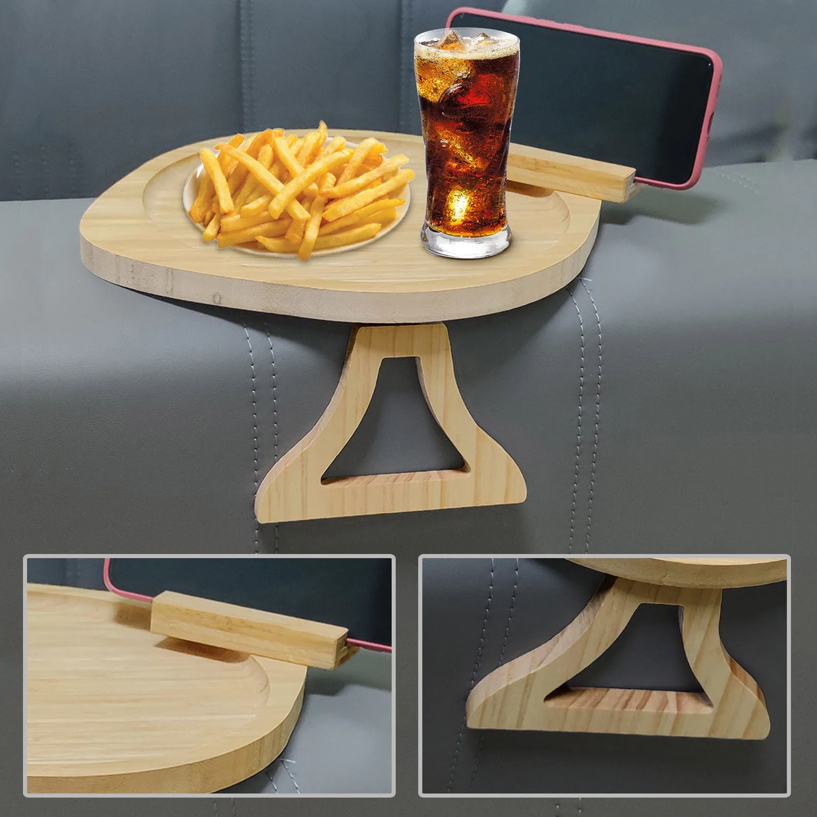 Sofa Tray Table Sofa Armrest Clip-On Tray Natural Bamboo Sofa Tray Practical TV Snack Tray For Remote Control Coffee Snacks
Sofa Tray Table Sofa Armrest Clip-On Tray Natural Bamboo Sofa Tray Practical TV Snack Tray For Remote Control Coffee Snacks