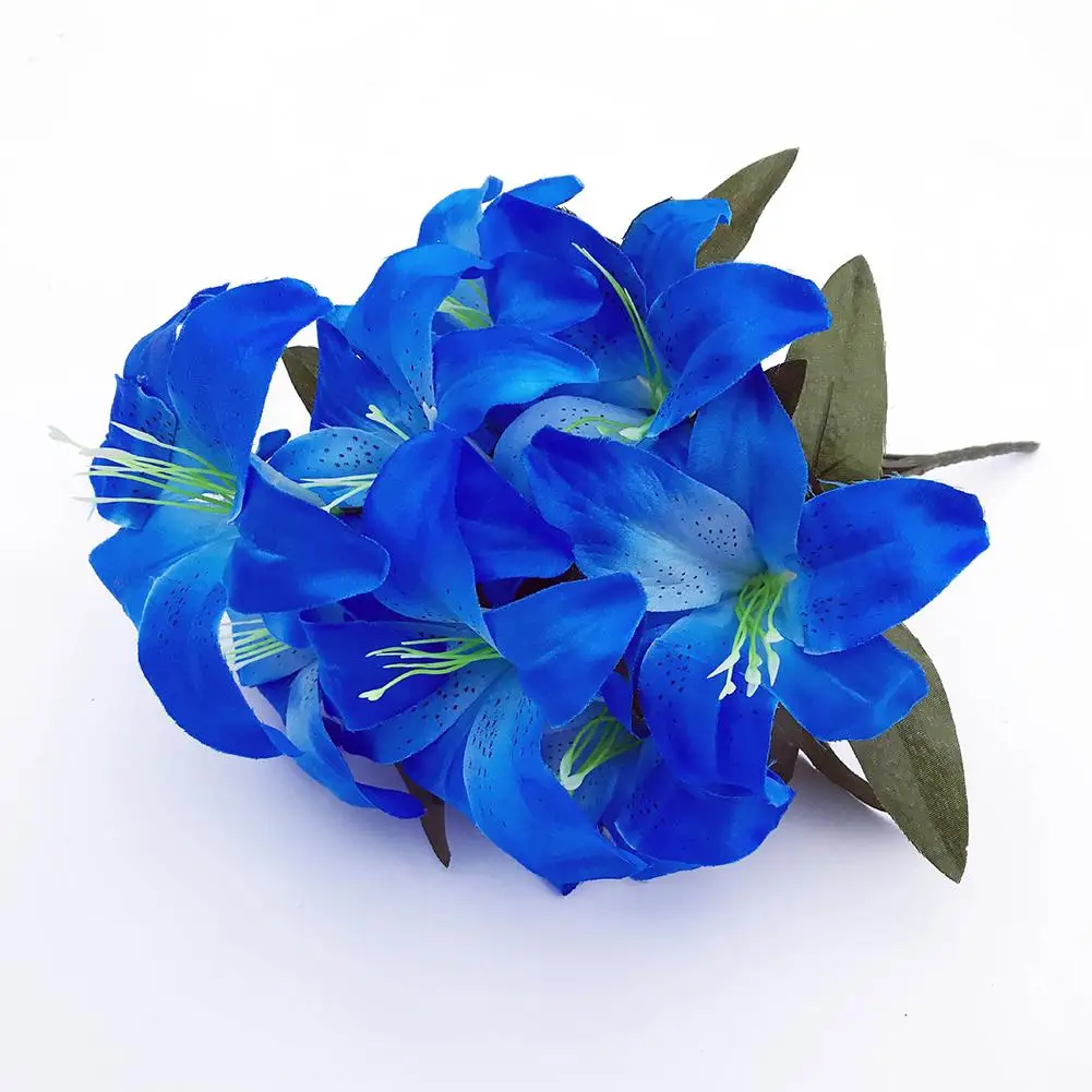10 Heads Silk Flower Artificial Lily Flowers European Multicolor Fake Bridal Flowers Bouquet Wedding Home Party Decoration
10 Heads Silk Flower Artificial Lily Flowers European Multicolor Fake Bridal Flowers Bouquet Wedding Home Party Decoration