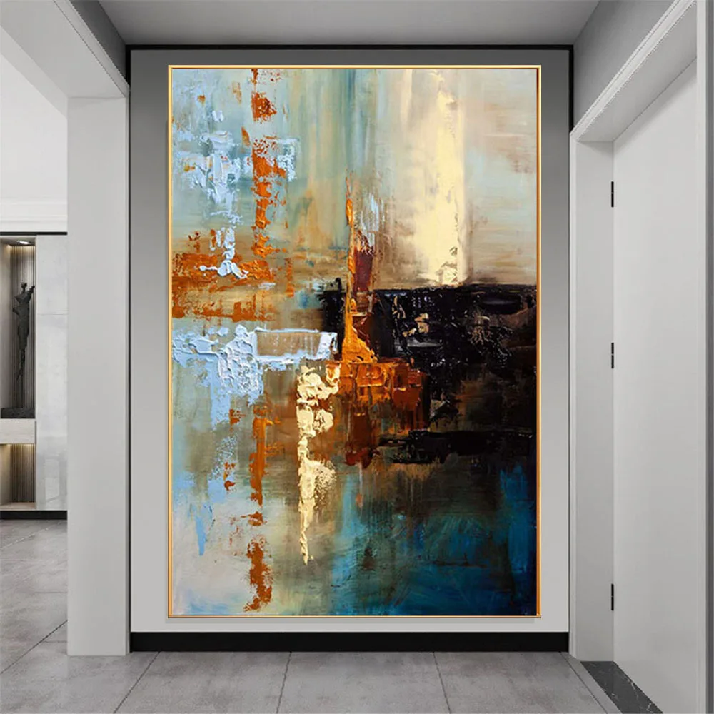 Fashion Home Decor Poster Hand-Painted Large Abstract Oil Painting On Canvas Green And Gold Textured Wall Art Picture For Indoor
Fashion Home Decor Poster Hand-Painted Large Abstract Oil Painting On Canvas Green And Gold Textured Wall Art Picture For Indoor