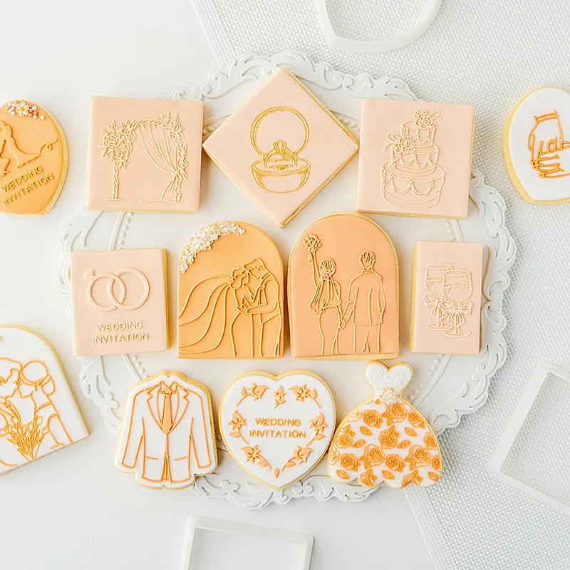 Wedding Cake Decorating Tools Embosser Biscuit Cutter Cookie Press Stamp Cake Mould DIY Fondant Sugarcraft Cookie Cutters Mold
Wedding Cake Decorating Tools Embosser Biscuit Cutter Cookie Press Stamp Cake Mould DIY Fondant Sugarcraft Cookie Cutters Mold