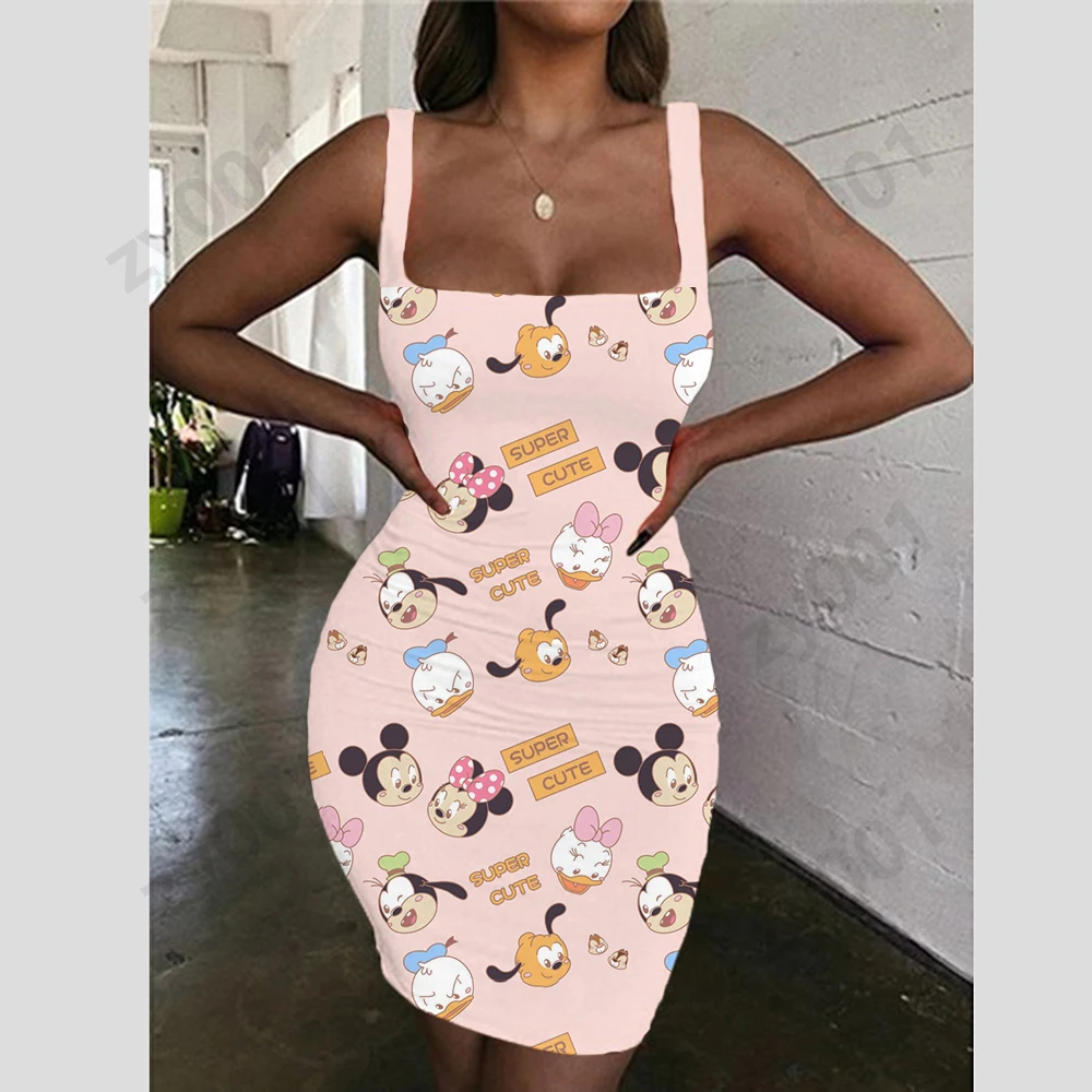 Fashion Summer Sleeveless Print Dress Disney Mickey Top Suspender Slim Fit Sexy Dating Cartoon Print Dress 2022 Hot Sale
Fashion Summer Sleeveless Print Dress Disney Mickey Top Suspender Slim Fit Sexy Dating Cartoon Print Dress 2022 Hot Sale
