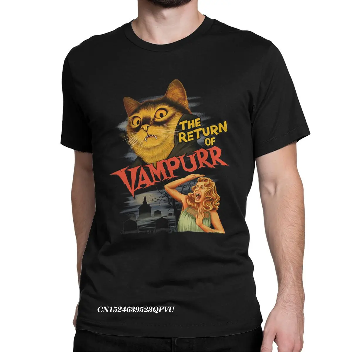 Men Women Tee Shirt Cat The Return Of Vampurr Cotton Tee Shirt Harajuku Horror Halloween Tshirt Round Neck Clothing Plus Size
Men Women Tee Shirt Cat The Return Of Vampurr Cotton Tee Shirt Harajuku Horror Halloween Tshirt Round Neck Clothing Plus Size