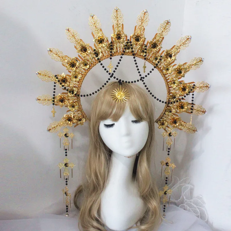Couronne DIY Kit Do It Yourself Goddess Halo Crown Mary Headpiece Gold Sunburst Pregnancy Maternity Tiara For Women
Couronne DIY Kit Do It Yourself Goddess Halo Crown Mary Headpiece Gold Sunburst Pregnancy Maternity Tiara For Women