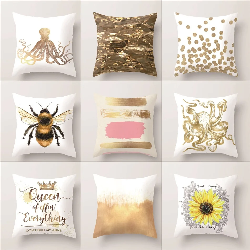 45cm*45cm New 3D Bee Cushion Cover Animal Octopus Printing Sofa Pillow Cover Home Decorative Nordic Style Sunflowers Pillow Case
45cm*45cm New 3D Bee Cushion Cover Animal Octopus Printing Sofa Pillow Cover Home Decorative Nordic Style Sunflowers Pillow Case