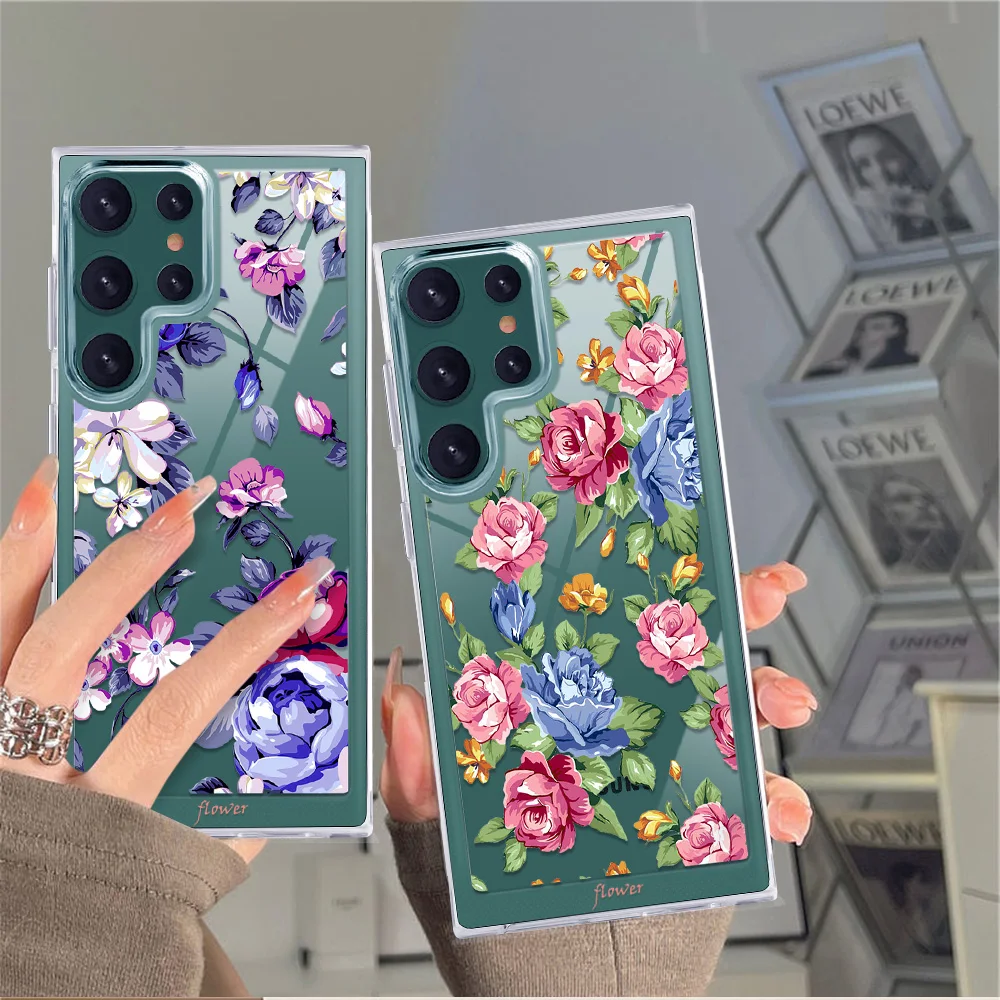 Rose Flower Protection Shell for SAMSUNG Galaxy S22 S22Plus S22Ultra Coque Transparent PC+TPU Covers Fundas Luxury Phone Case
Rose Flower Protection Shell for SAMSUNG Galaxy S22 S22Plus S22Ultra Coque Transparent PC+TPU Covers Fundas Luxury Phone Case