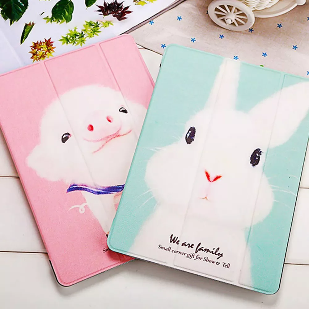 Lovely Rabbit Pig Cartoon Tablet Cover For iPad 9.7 Air 1 2 3 10.5 10.2 Stand Case For iPad 2 3 4 Mini 123 4 5 Funda Auto Sleep
Lovely Rabbit Pig Cartoon Tablet Cover For iPad 9.7 Air 1 2 3 10.5 10.2 Stand Case For iPad 2 3 4 Mini 123 4 5 Funda Auto Sleep