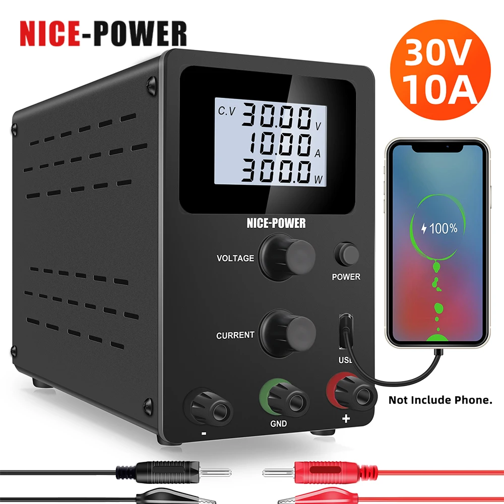 R-SPS3010D 4 Digits Digital Variable Laboratory Power Supply DC USB Switching Source Regulator Laptop Repair Rework AC 110V/220V
R-SPS3010D 4 Digits Digital Variable Laboratory Power Supply DC USB Switching Source Regulator Laptop Repair Rework AC 110V/220V