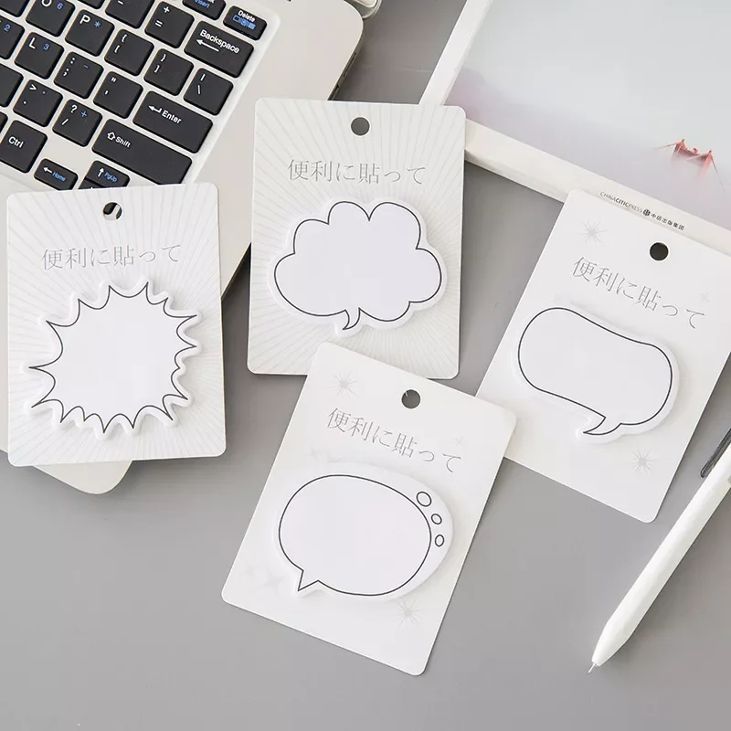 NEW2022 Creative Dialog box Sticky Notes Memo Pad Paper Sticker Gift cute Cartoon Message Wall stickers Fridge N times
NEW2022 Creative Dialog box Sticky Notes Memo Pad Paper Sticker Gift cute Cartoon Message Wall stickers Fridge N times