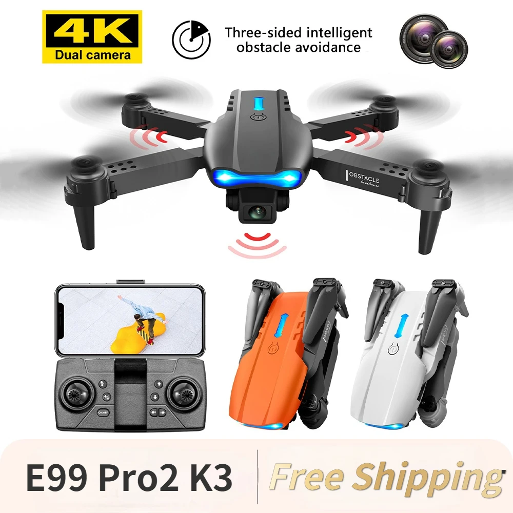 Мини-Дрон E99 Pro2 K3 на радиоуправлении, 4K 1080P 720P, двойная HD-камера, Wi-Fi, FPV 
Мини-Дрон E99 Pro2 K3 на радиоуправлении, 4K 1080P 720P, двойная HD-камера, Wi-Fi, FPV