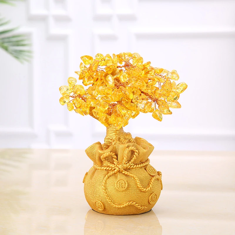 Lucky Tree Chinese FengShui Money Tree Yellow Crystal Creativ Citrine Fortune Tree for Desktop wine cabinet Ornament Home Decors
Lucky Tree Chinese FengShui Money Tree Yellow Crystal Creativ Citrine Fortune Tree for Desktop wine cabinet Ornament Home Decors